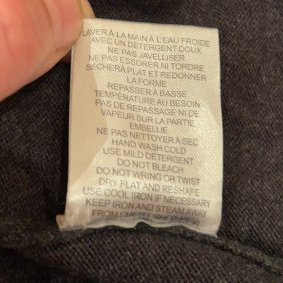 CHETTA B detailed front sweater knit dress charcoal grey beads - Picture 2 of 13